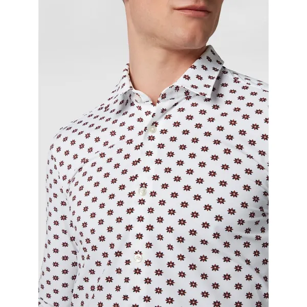 BOSS Koszula casualowa o kroju slim fit we wzory na całej powierzchni