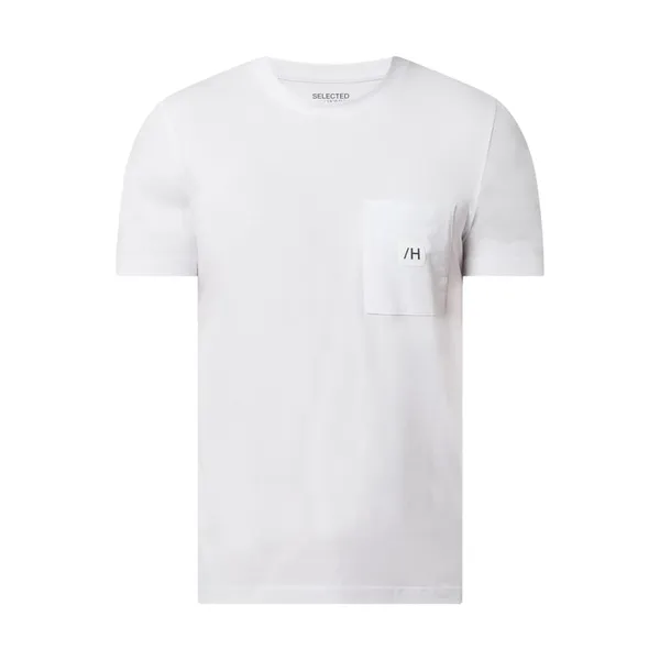 Selected Homme T-shirt z bawełny ekologicznej model ‘Enzo’