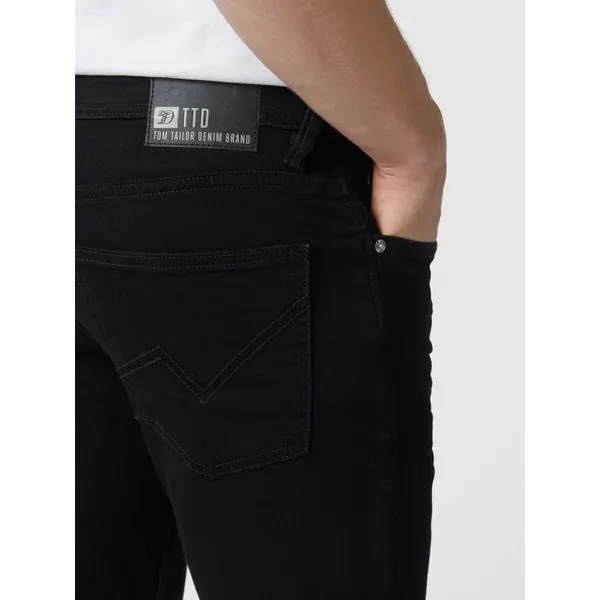 Tom Tailor Denim Jeansy o kroju slim fit z naszywką z logo