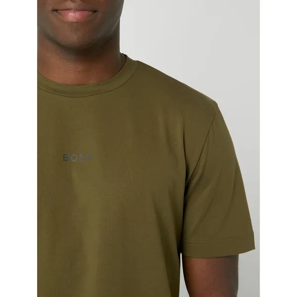 BOSS Casualwear T-shirt z dodatkiem streczu model ‘Fast’