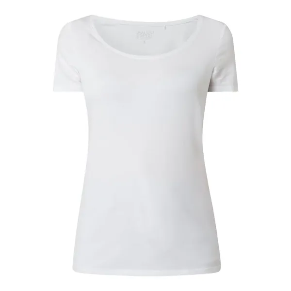 Esprit T-shirt z bawełny ekologicznej i elastanu