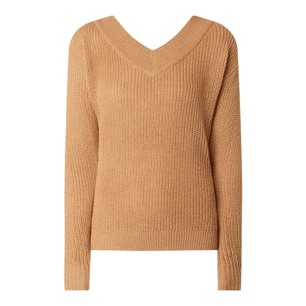 Only Sweter z prążkowaną fakturą model ‘Melton’