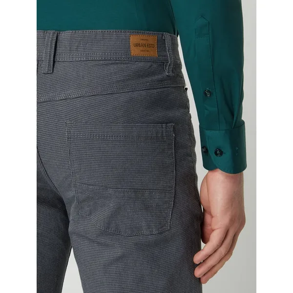 Montego Spodnie o prostym kroju ze wzorem w pepitkę