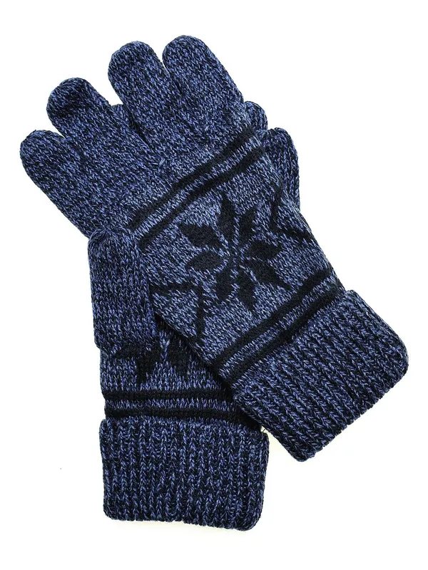 Rękawiczki dzianiniowe z zimowym motywem