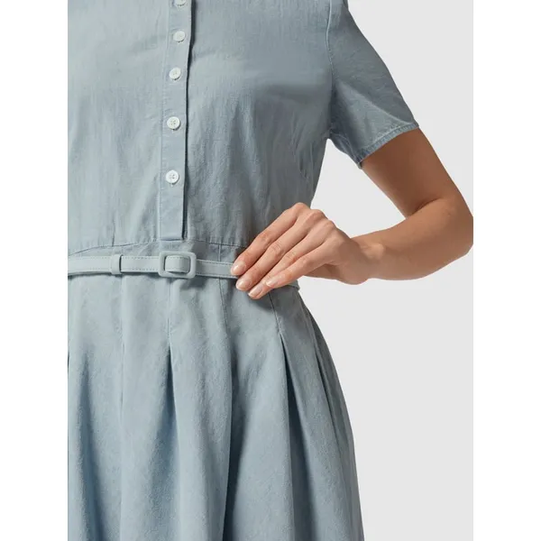 Lauren Ralph Lauren Sukienka koszulowa z krótkim rękawem i paskiem w talii