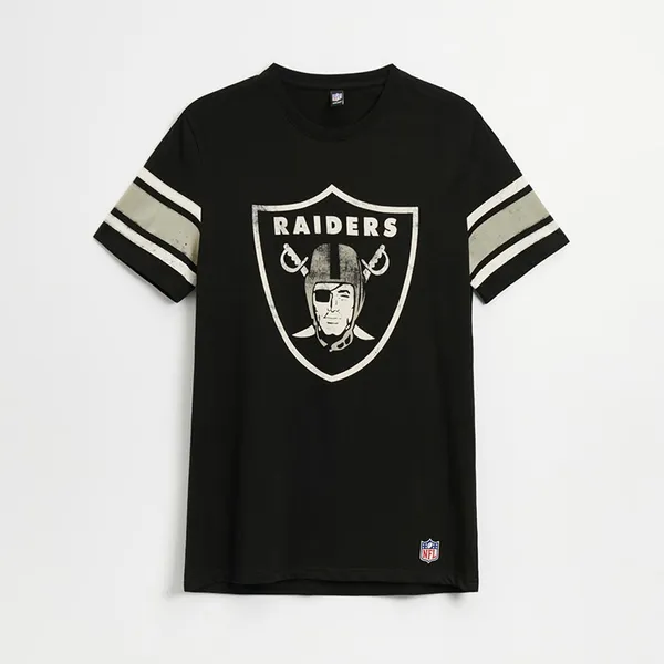 Koszulka z nadrukiem Raiders - Czarny