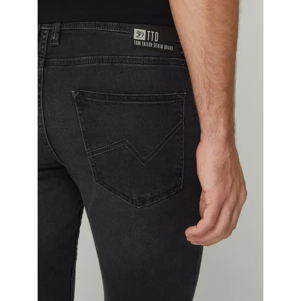 Tom Tailor Denim Jeansy o kroju skinny fit z naszywką z logo
