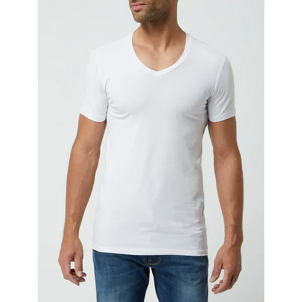 Drykorn T-shirt z dodatkiem streczu w zestawie 2 szt. model ‘Caris’
