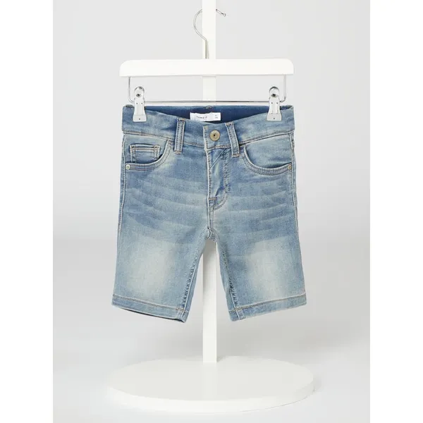 Name It Szorty jeansowe z dzianiny dresowej stylizowanej na denim model ‘Theo’