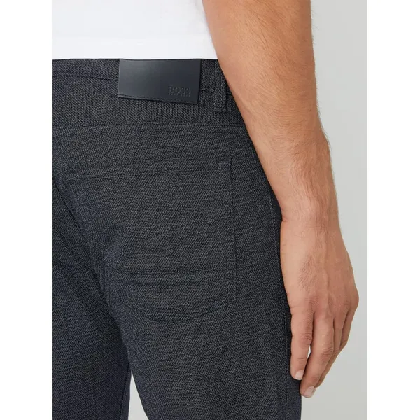 BOSS Spodnie o kroju slim fit z dodatkiem streczu model ‘Delaware’