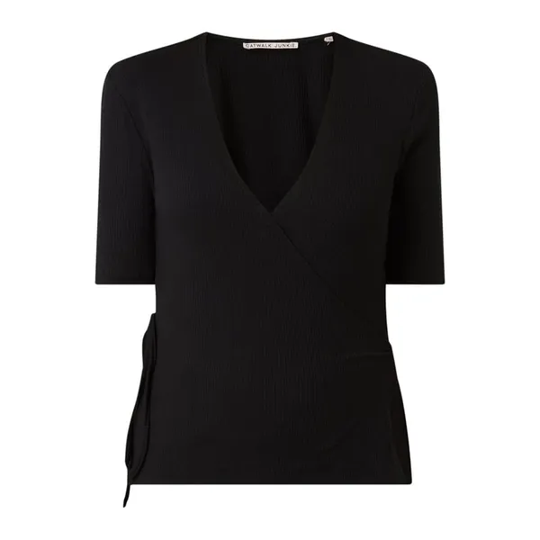 CATWALK JUNKIE Bluzka w kopertowym stylu z rękawem o dł. 1/2 model ‘Grace’