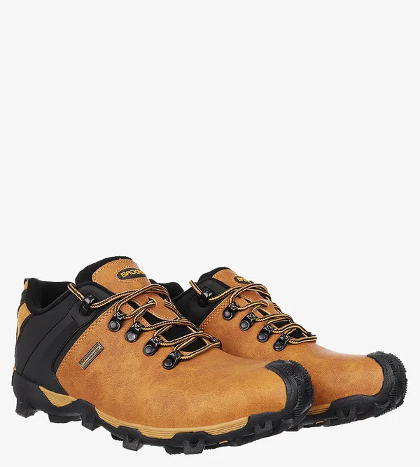 Camelowe buty trekkingowe sznurowane Casu MXC8845