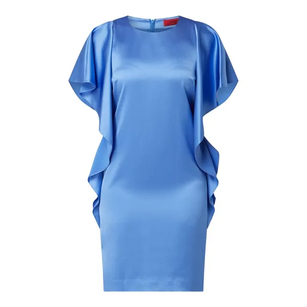 HUGO Sukienka z rękawami z falbanami model ‘Kosali’