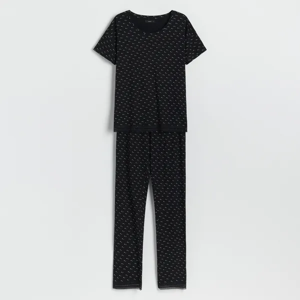 Dwuczęściowa piżama - Czarny