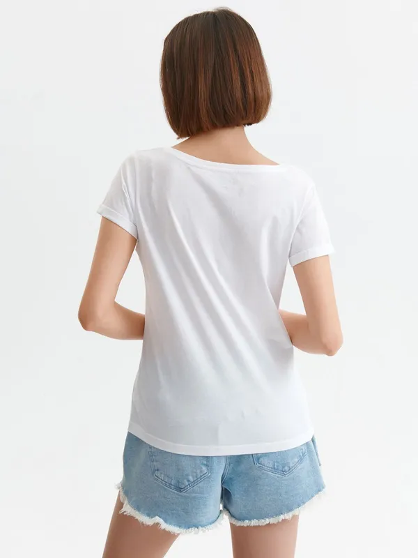 T-shirt krótki rękaw damski  z nadrukiem
