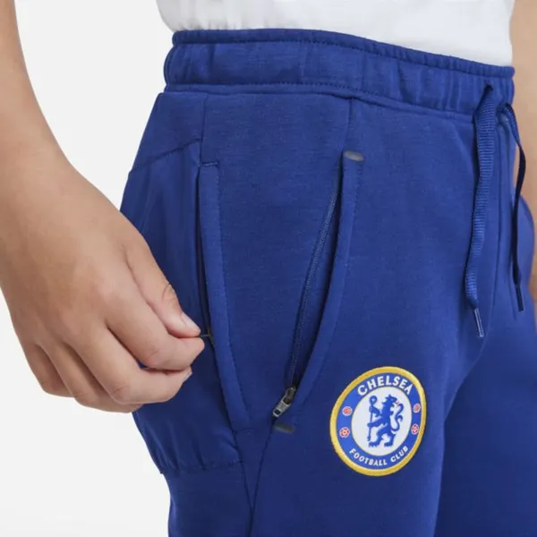Spodnie piłkarskie dla dużych dzieci Nike Dri-FIT Chelsea FC - Niebieski