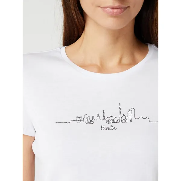 REVIEW T-shirt z haftem z motywem miasta