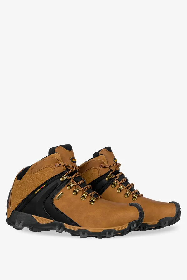 Camelowe buty trekkingowe sznurowane badoxx mxc7595-w