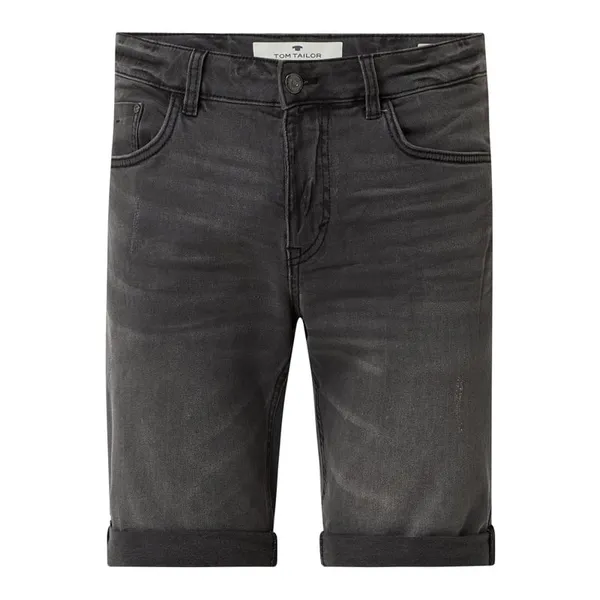 Tom Tailor Szorty jeansowe o kroju regular slim fit z dodatkiem streczu model ‘Josh’