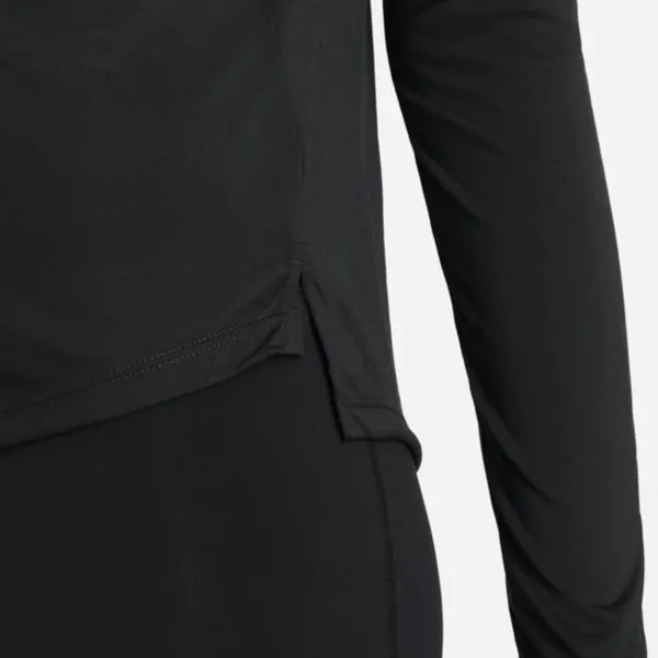 Damska koszulka z długim rękawem o standardowym kroju Nike Dri-FIT One - Czerń