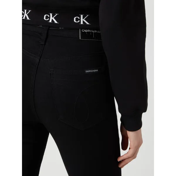 Calvin Klein Jeans Jeansy z wysokim stanem o kroju super skinny fit z dodatkiem streczu