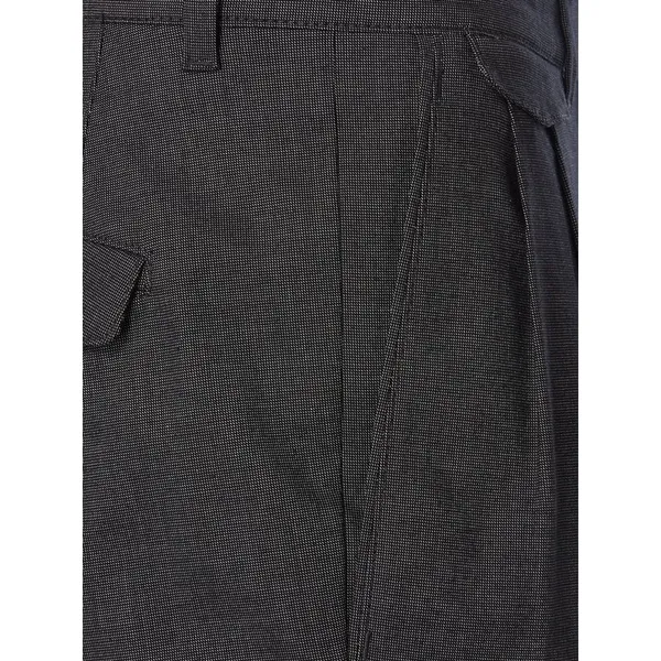Drykorn Spodnie z zakładkami w pasie z tkanym wzorem model ‘Nosh’