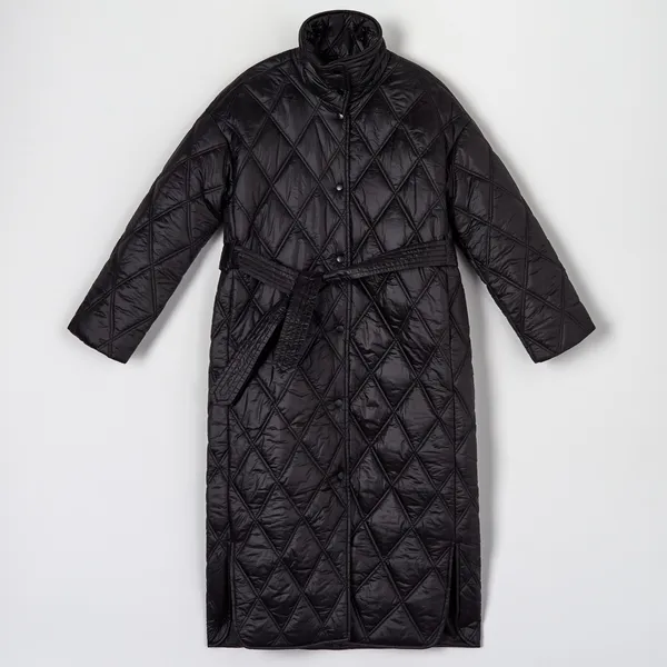 Płaszcz pikowany - Czarny