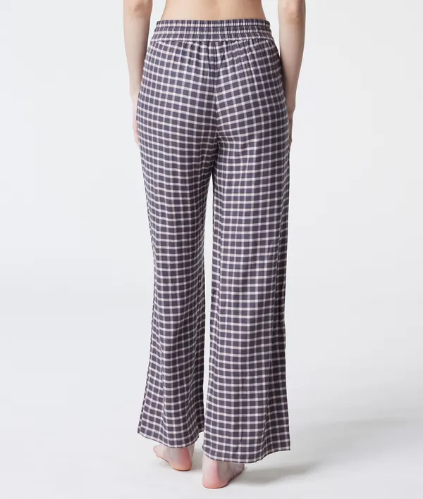 Hena Pantalon De Pyjama À Carreaux - Szary