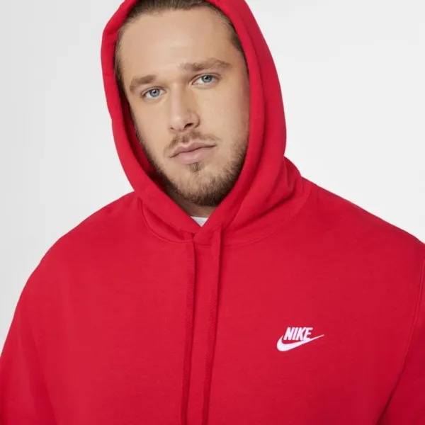Bluza z kapturem Nike Sportswear Club Fleece - Czerwony