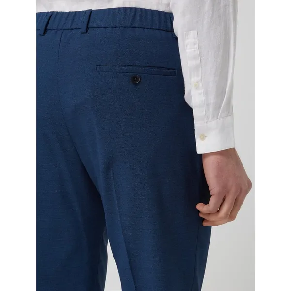 Esprit Collection Spodnie do garnituru o wąskim kroju z dodatkiem wełny