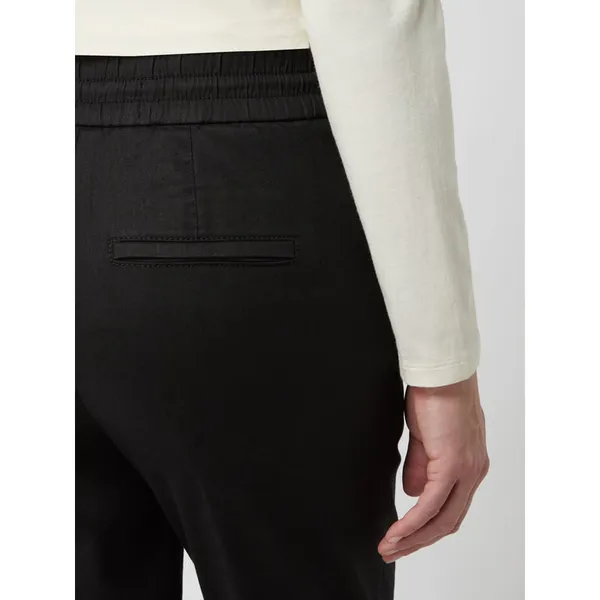 Drykorn Spodnie lniane z elastycznym pasem model ‘Level_2’