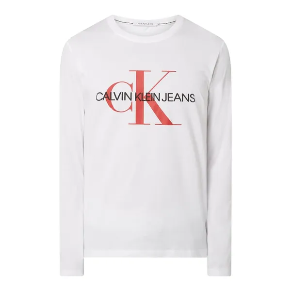 Calvin Klein Jeans Bluzka z długim rękawem z bawełny ekologicznej