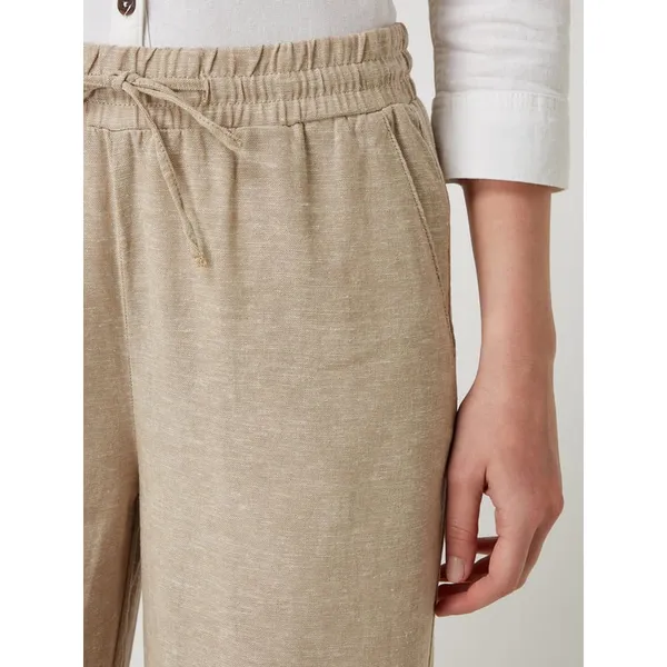 FREE/QUENT Luźne spodnie z mieszanki lnu i wiskozy model ‘Lava’