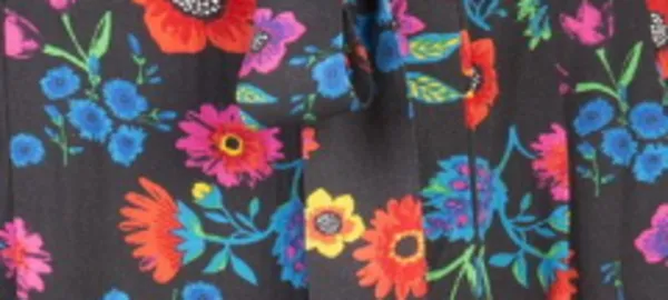 Wiskozowe spodnie w kwiaty