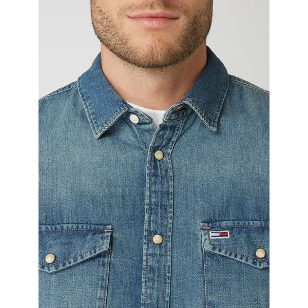 Tommy Jeans Koszula jeansowa o kroju regular fit z bawełny