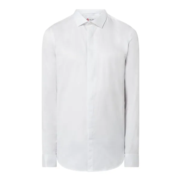 CG - Club of Gents Koszula smokingowa o kroju slim fit z bawełny model ‘Porter’