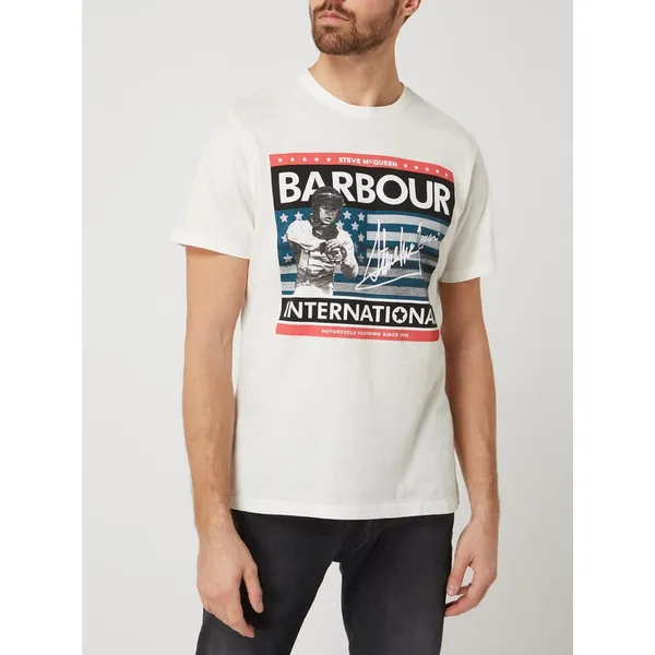 Barbour International™ T-shirt z dżerseju slub Barbour International x Steve McQueen™
