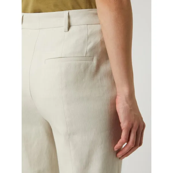 Marc O'Polo Pure Spodnie materiałowe z mieszanki lnu ze zwężanymi nogawkami