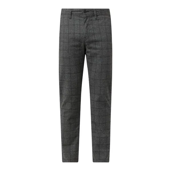 BOSS Casualwear Spodnie ze wzorem w kratę glencheck model ‘Schino Taber’