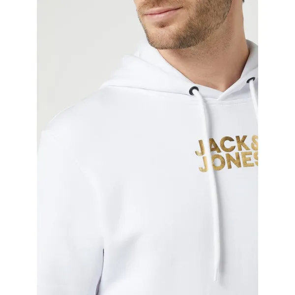 Jack & Jones Bluza z kapturem z detalami z logo model ‘Cloud’