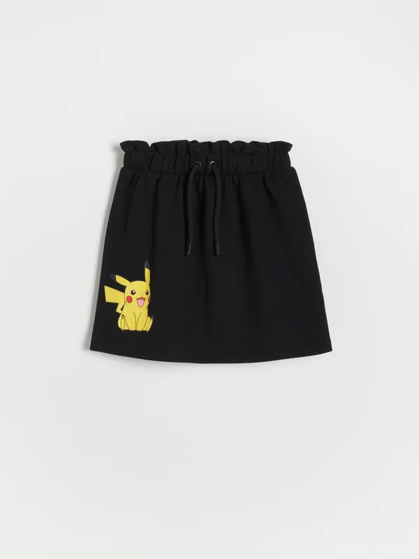 Dzianinowa spódnica Pokémon - Czarny
