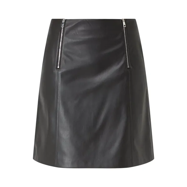 BOSS Casualwear Spódnica mini z imitacji skóry model ‘Valegy’