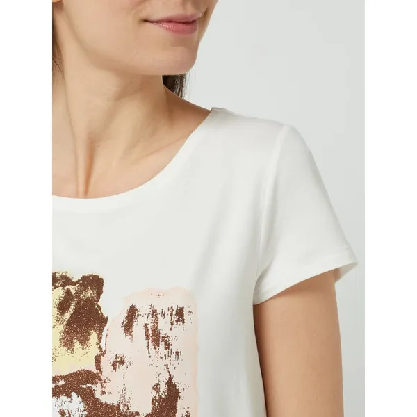 s.Oliver BLACK LABEL T-shirt z nadrukiem i cekinami
