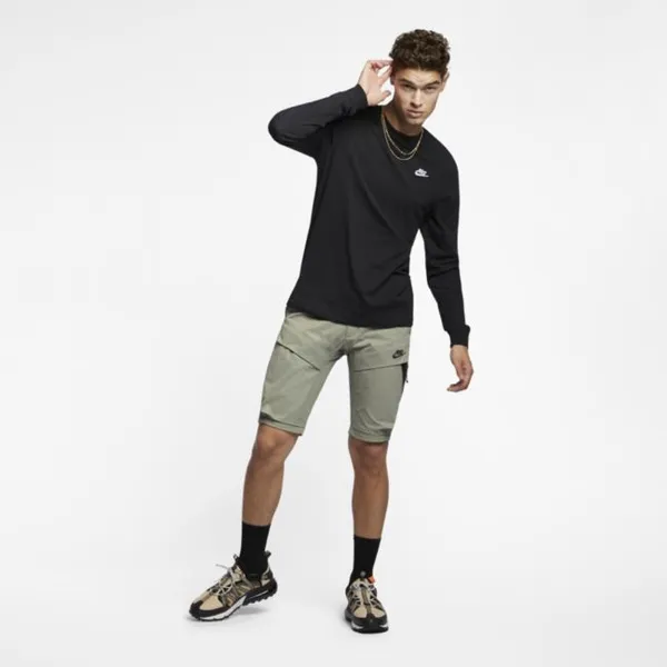 Męski T-shirt z długim rękawem Nike Sportswear - Czerń