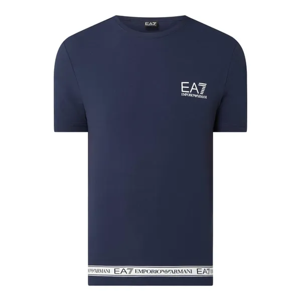 EA7 Emporio Armani T-shirt z detalami z logo