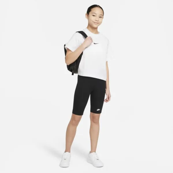 T-shirt dla dużych dzieci (dziewcząt) Nike Sportswear - Biel