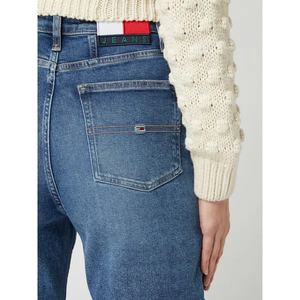 Tommy Jeans Jeansy o kroju tapered fit z dodatkiem streczu model ‘Mom Jean’