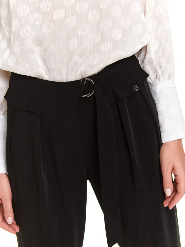 Eleganckie spodnie z lejącej tkaniny