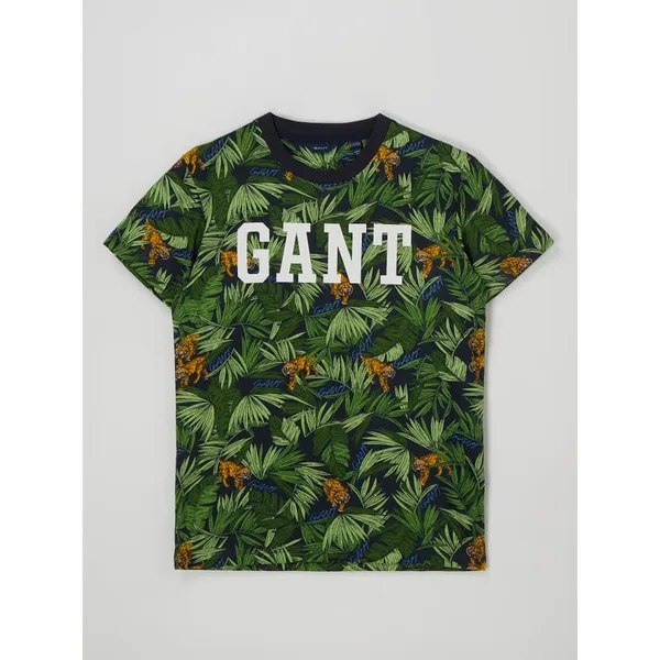 Gant T-shirt we wzory na całej powierzchni