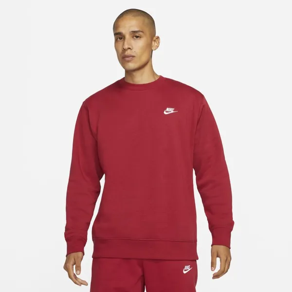 Bluza z dzianiny Nike Sportswear Club - Czerwony